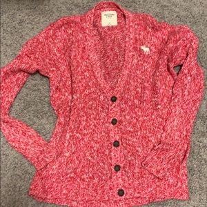 Abercrombie&Fitch Pink/White Cardigan
